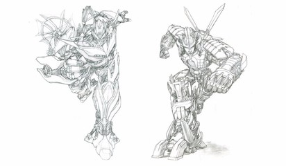 这么炫酷的变形金刚,竟然是拿彩铅画的_动漫_网